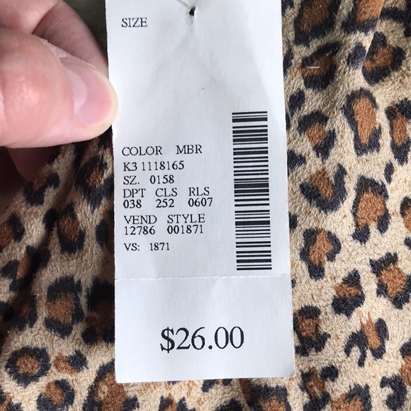 Say What? Vintage faux leather cheetah leopard bag Brand New Still with tags. - Picture 3 of 9